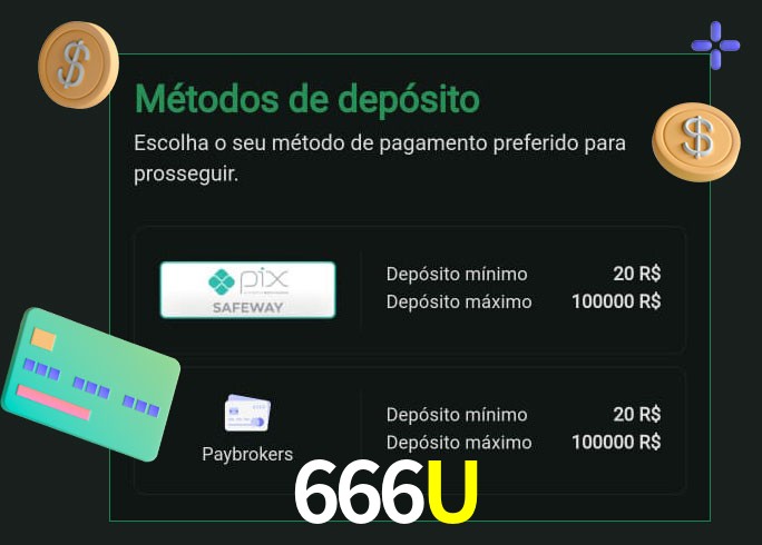 O cassino 666Ubet oferece uma grande variedade de métodos de pagamento